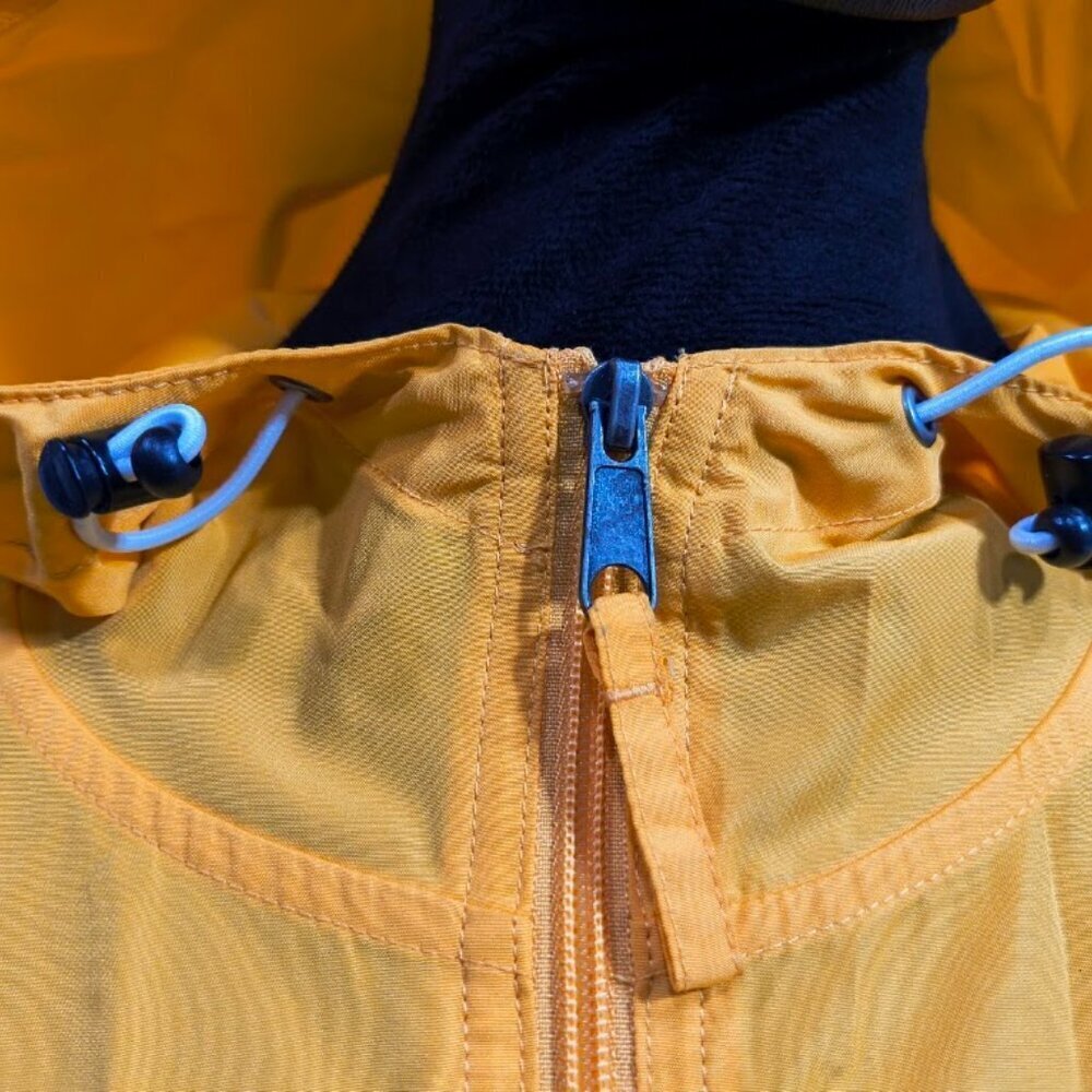 Champion Men's Packable Logo Jacket/Windbreaker  Size Large School Bus Yellow - Picture 7 of 12